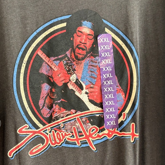 Jimi Hendrix Tour Men’s Black Graphic Band Tshirt short sleeve size XXL - Picture 2 of 7